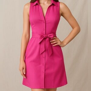 Old Navy Fuchsia Sleeveless Midi Dress